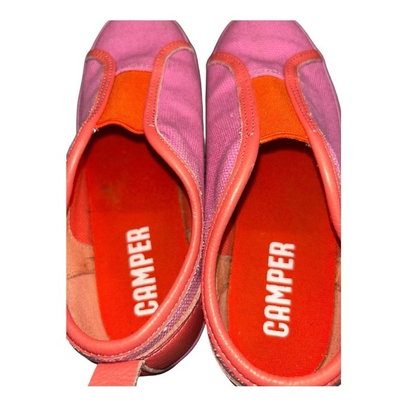 Camper Pursuit Kids Vintage Sport-Inspired Sneakers Pink & Orange Size 12.5 - Picture 6 of 14